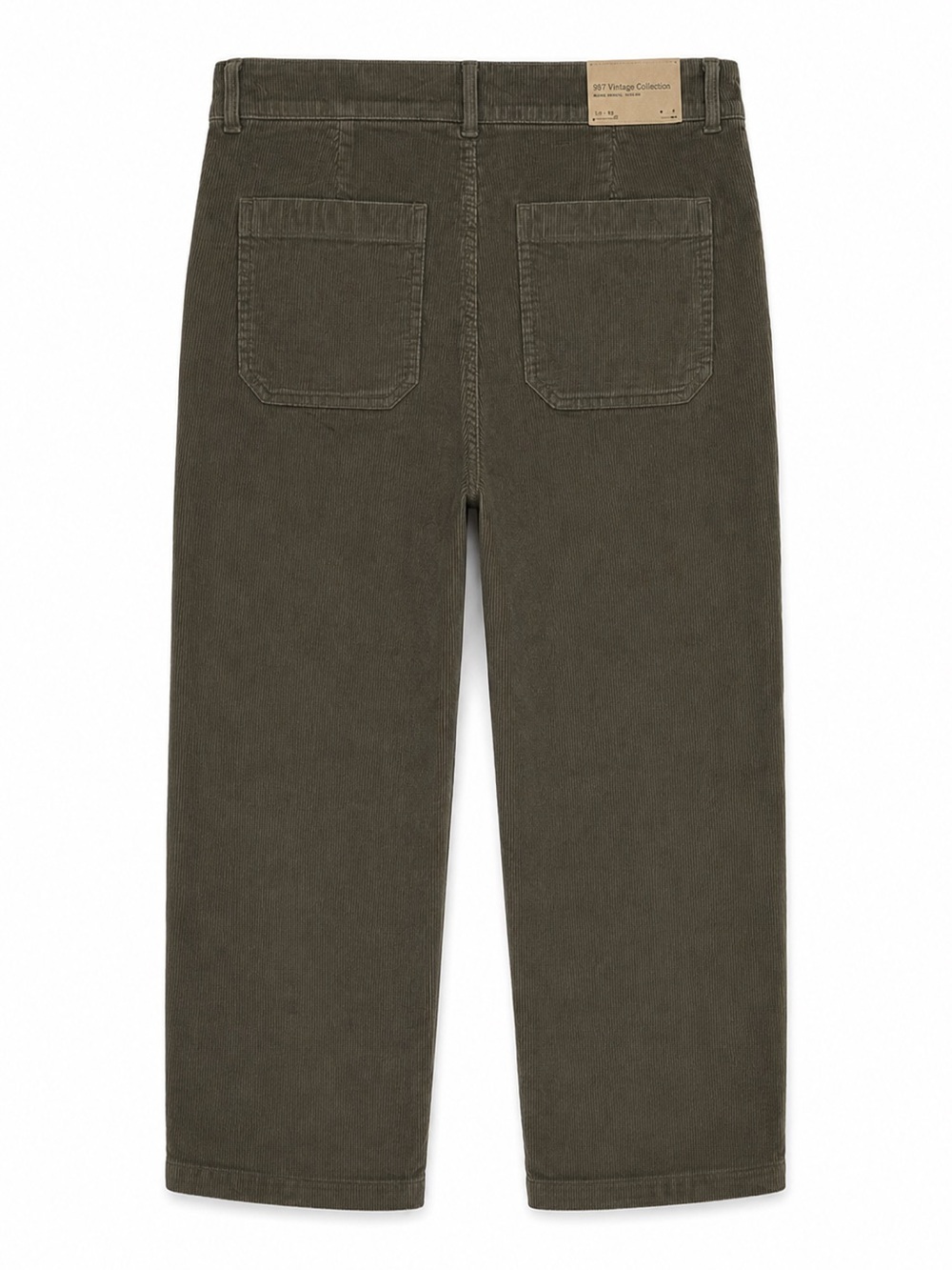 L.L.Bean Women’s 207 Vintage Corduroy Pants Size 10 Reg Dark Loden NWT Straight - Picture 3 of 7